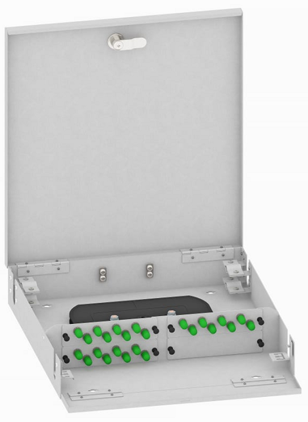 Кросс оптический настенный  TopLAN КРН-Top-24ST/A-OS2-GY