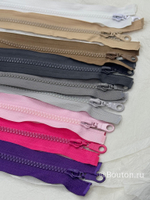 Молния тракторная белая