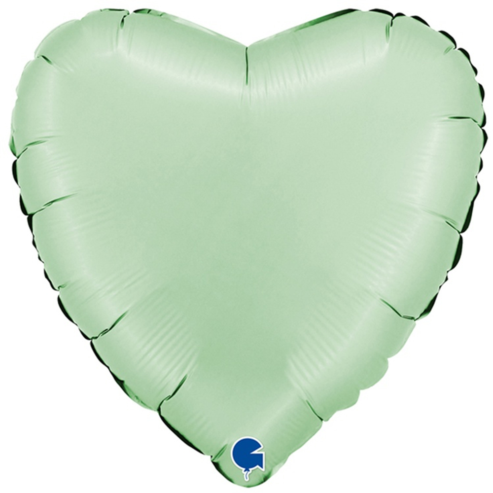 Шар фольгированный Сердце 46 см (Зеленый)