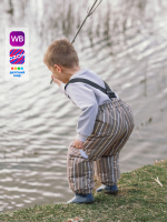 Брюки утеплённые Mjölk Cocoa Stripes, утеплитель 120гр/м2