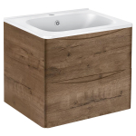 Тумба под раковину Vincea Paola 600 подвесная, 2 выкатных ящика soft close, V.Oak