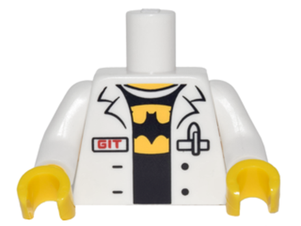 Лабораторный халат на торс Бэтмен