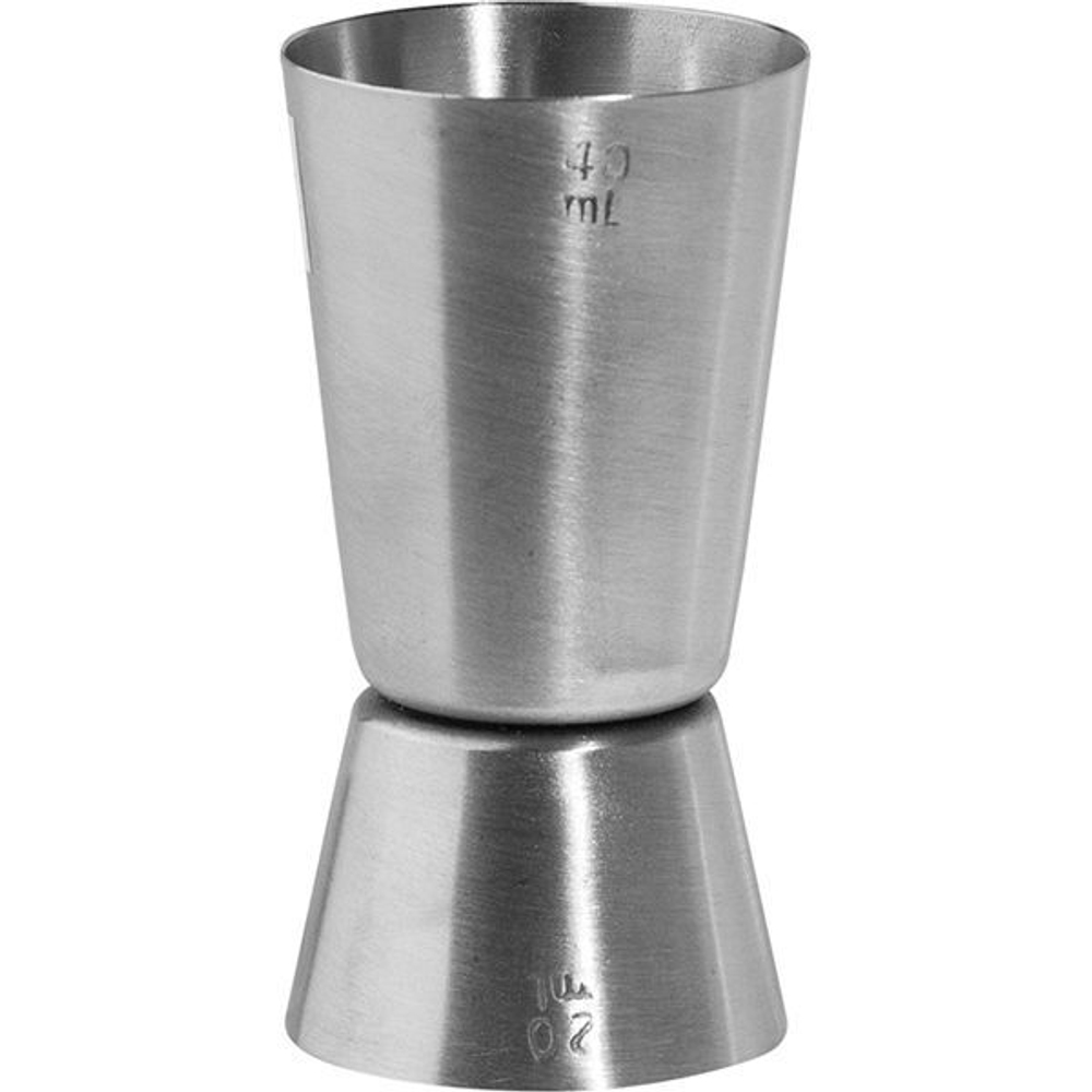 Джиггер «Пробар» 20/40 мл;сталь нерж.;D=45,H=75мм;серебрист. (Цвет: серебристый)