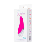 Силиконовый вибромассажер L'EROINA, розовый (10 режимов вибрации) (Цвет: розовый с белым и серебряным)