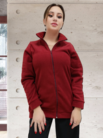 20882 Жакет женский флисовый ворот стойка бордовый (56)