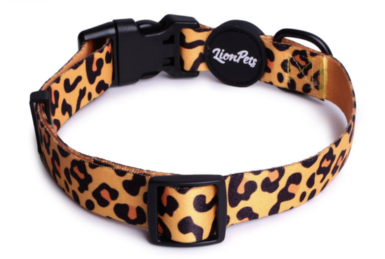 ОШЕЙНИК ДЛЯ СОБАК LION PETS С РИСУНКОМ ЛЕОПАРД