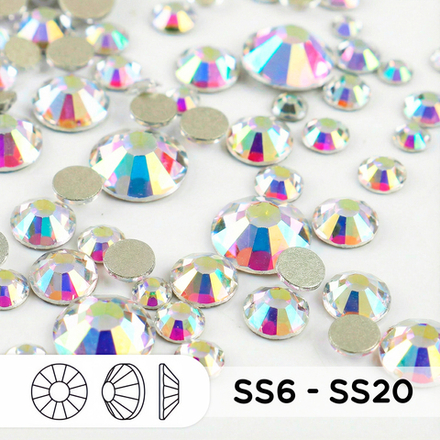 Стразы mix ss6-ss20 Crystal AB
