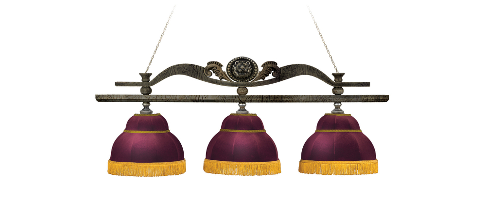 Лампа "Лео II" 3 плафона - клен