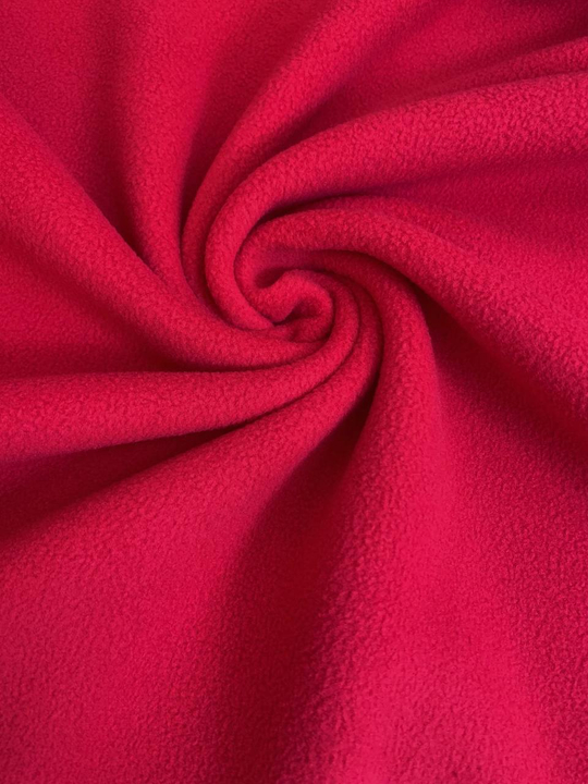 Флис гл. краш, красный, двухсторонний, антипиллинг