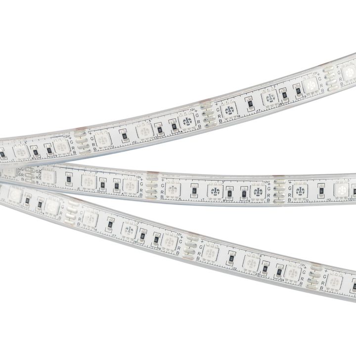Светодиодная влагозащищенная лента Arlight 4W/m 60Led/m 5060SMD разноцветный 5M RTW-PU-B60-12.5mm 12V RGB 029599(3)