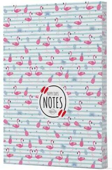 Flamingo 4 - Yan Boyamalı Çizgili Defter