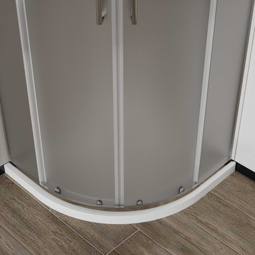 Душевой уголок Сити (City) Vincea VSQ-5CT800MT, 800*800, хром, стекло текстурное
