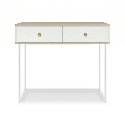 Туалетный столик консоль ROYAL 5311 эко (Макиато-Белый-р.золото)