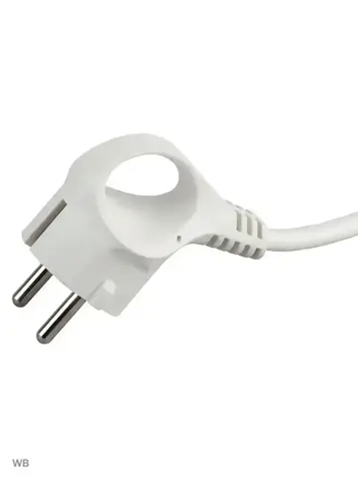 Удлинитель Intro UES330-W сетевой электрический бытовой с заземлением с выключателем 3 розетки, 3 м, ПВС 3х0,75мм2, 10А, белый