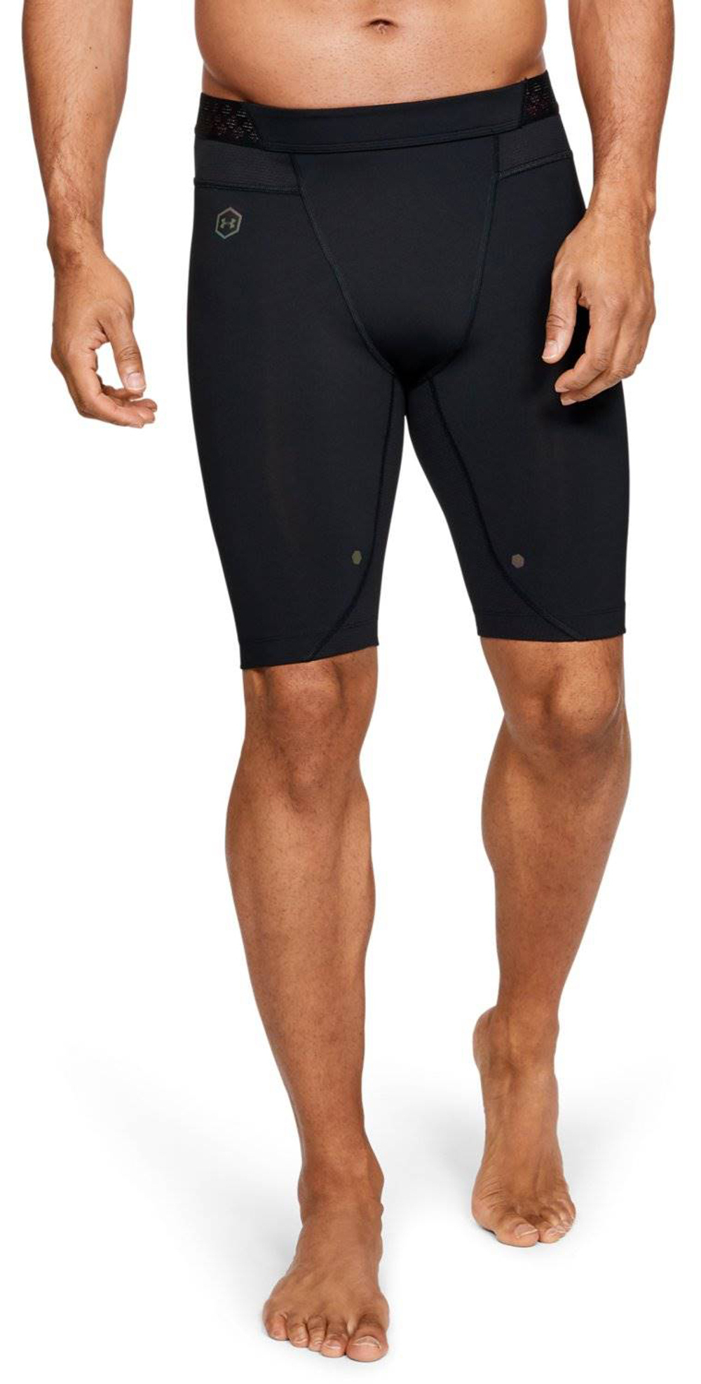 Мужские шорты теннисные Under Armour Men's UA RUSH Compression Shorts - black