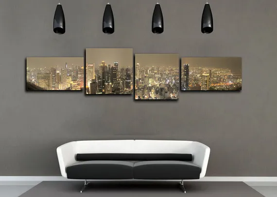 Модульная картина " Осака Япония "