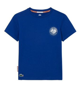 Футболка для мальчика теннисная Lacoste Kid's Roland-Garros Edition Tennis T-Shirt - indigo blue
