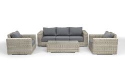 "Боно" лаунж-зона из искусственного ротанга, цвет бежевый