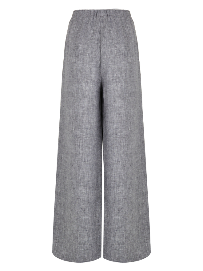 Брюки linen — Gray