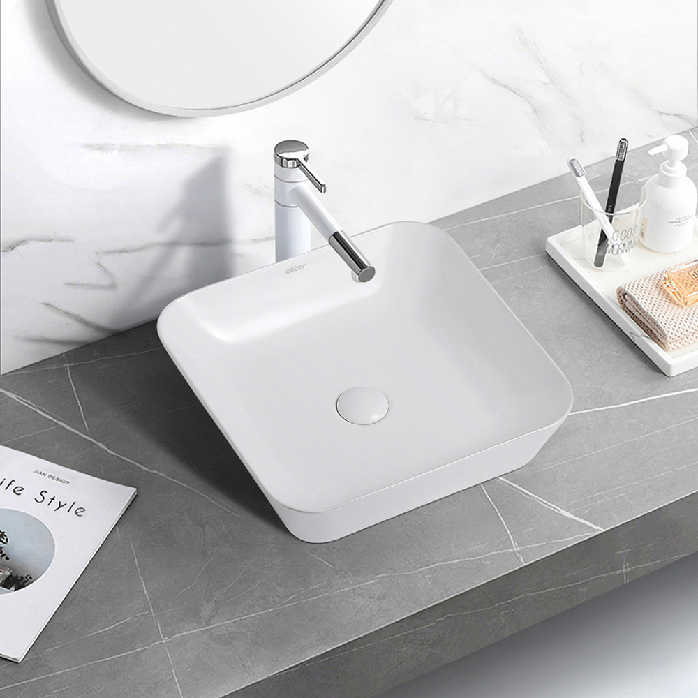 Раковина-чаша Abber Rechteck 43 AC2205 Белая