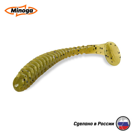 Силиконовая приманка "Minoga" ACTION 3,0"(8шт) 75мм, 1,7гр, цвет 001
