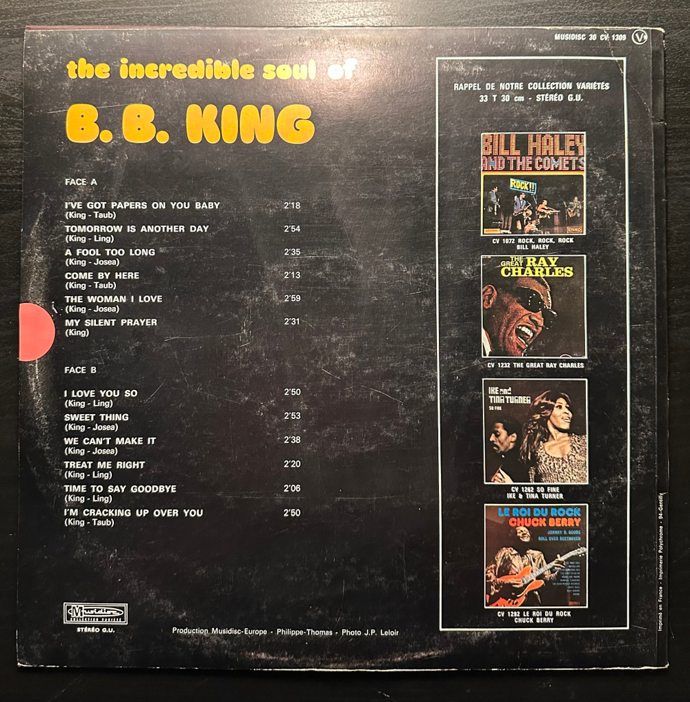B.B. King - The Incredible Soul Of B. B. King (Франция)