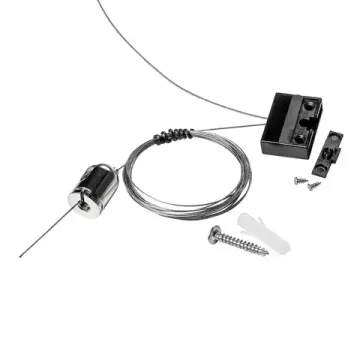 Крепление настенно-потолочное для хвоста тканевого трека 508972 чёрный Nove Lightstar