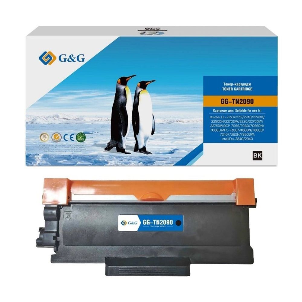 Картридж G&amp;G, аналог Brother TN-2090 для HL 2132/HL 2135, DCP7057 (1.2k)