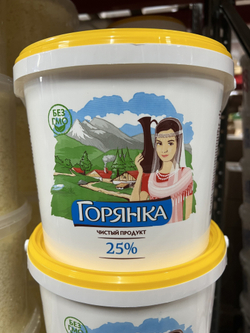 Сметана Горянка 25% 5кг Нальчик
