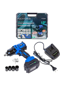 Гайковерт ударный аккумуляторный 1/2' (18V 4.0AH LI-ION, 700Нм) RockForce##Rock FORCE RF-03055