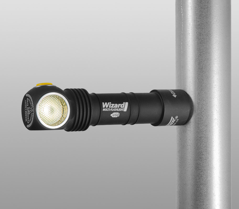 Мультифонарь Armytek Wizard Magnet USB F05401SC (IP68, магнит, дальность 119м)