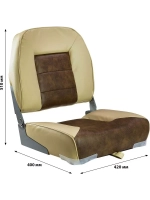 Кресло MR мягкое складн., винил (песочный/корич) 75121SB-MR