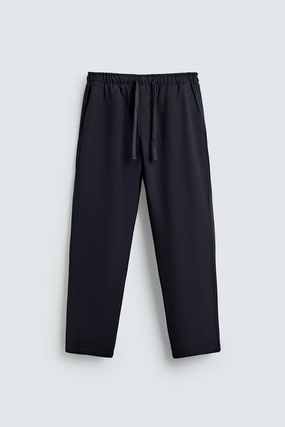 ZARA БРЮКИ-ДЖОГГЕРЫ КОМФОРТНОЙ ПОСАДКИ, МОРСКОЙ СИНИЙ