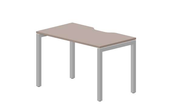 стол Polo 1180х680х750мм (с эргономичным вырезом)