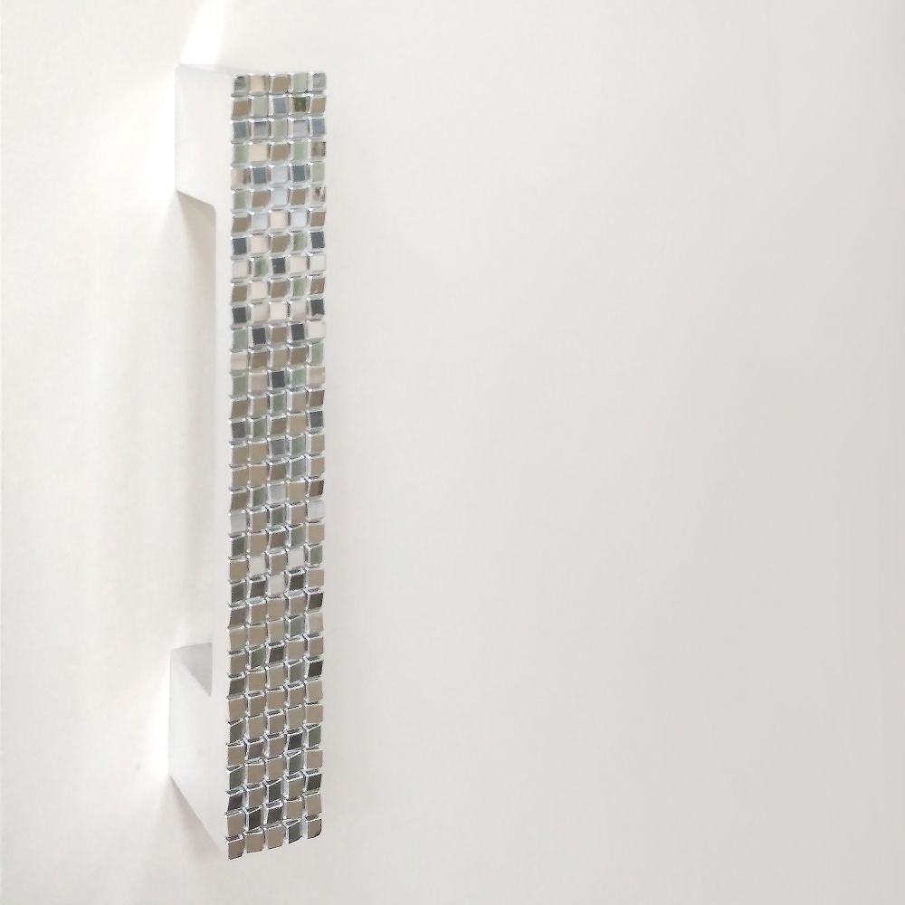 Шкаф гардеробный 1350 с зеркалом Салоу (дуб сонома/перламутр/зеркало), МФ 1+1