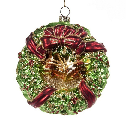 Венок с лентой, ёлочное украшение