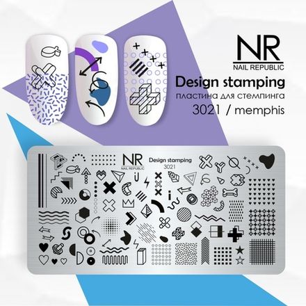 NR Пластина для стемпинга 3021 Memphis