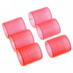 Бигуди липучки, 6шт., однотонные, цвет микс, d-5см