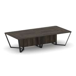 Steel Meet Стол переговорный прямоугольный KDK-PR.B.SP-12 Дуб Мали/Металл Черный 3200*1600*750