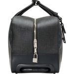 GUCCI Canvas With Leather Travel Bag Handbag Trolley Bag 22 Inch Men"s Black Gray