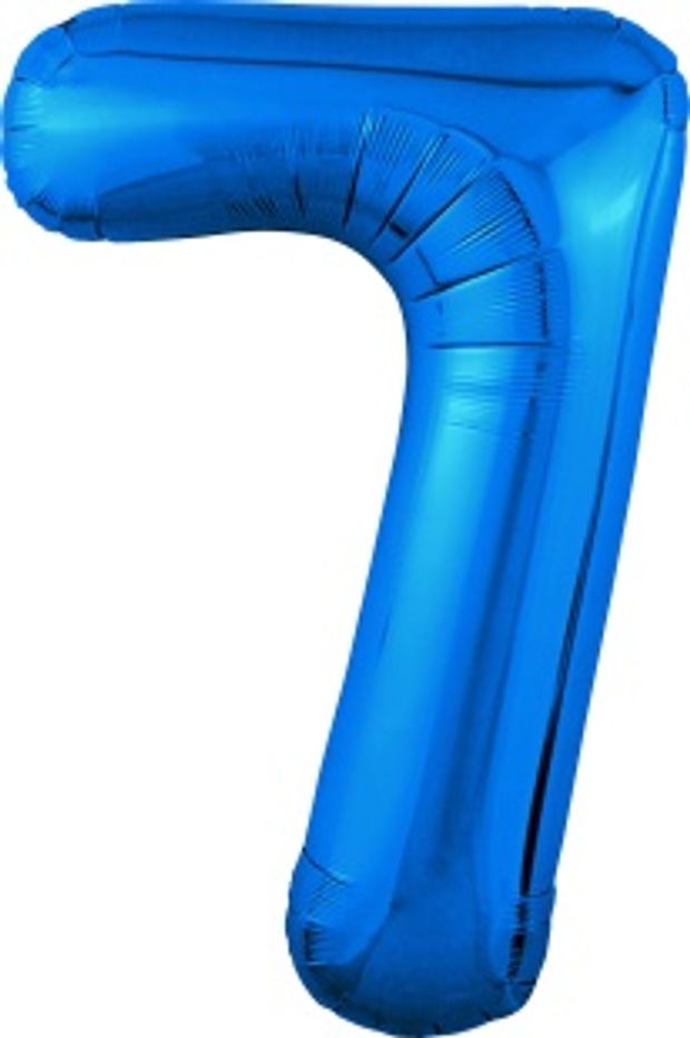 Agura Шар 40'' / 102 см "Цифра 7" Slim Синий (БГ-60)