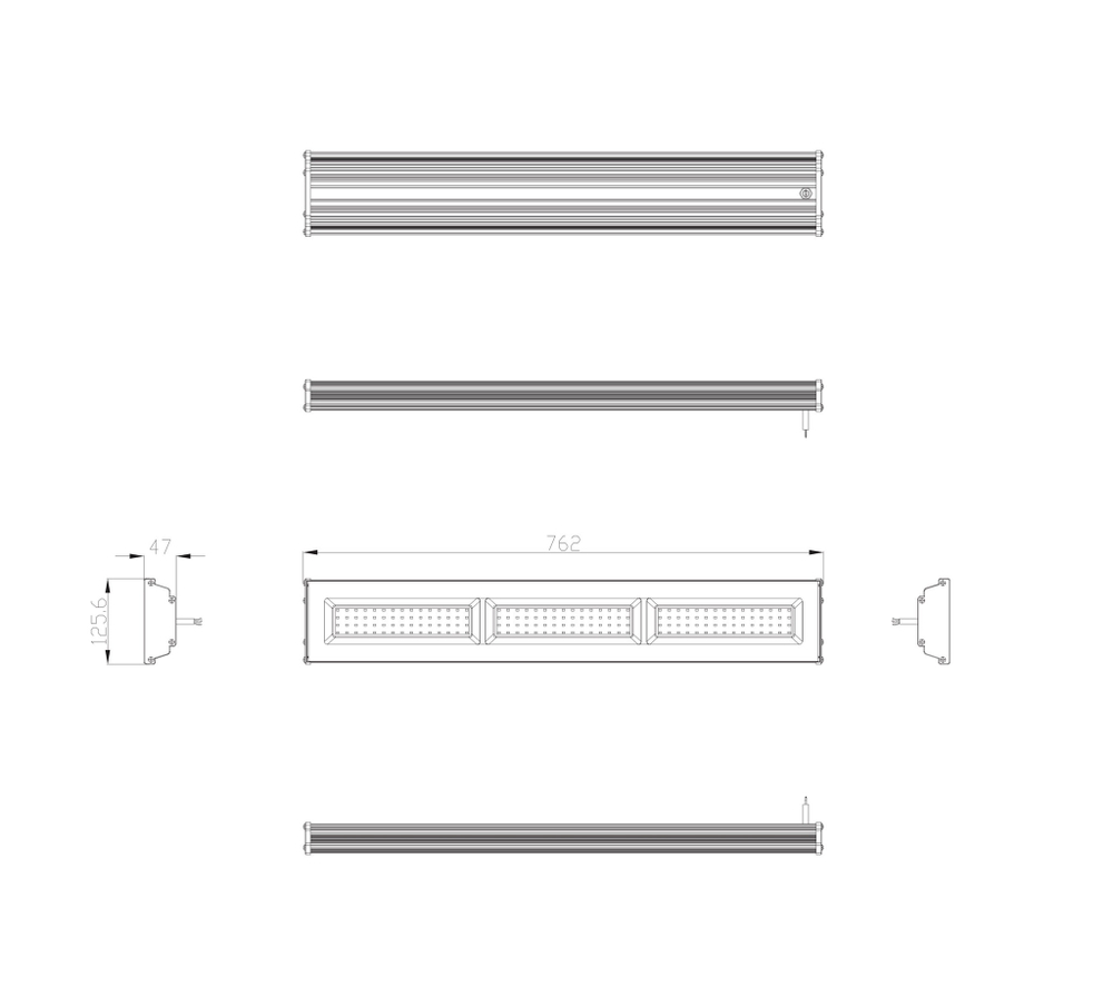 Cветильник LED ДСП для высоких пролетов IP65 150Вт 15750Лм 5000К КСС Д IC SPP-403 ЭРА Б0046673