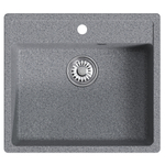 Мойка ML-GM15 КОМФОРТ темно-серая (309), 560*500*180мм
