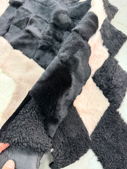 Покрывало меховое ковер из шкуры овчины