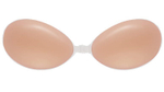 Силиконовый бюстгальтер-невидимка без бретелей (Размер: A) (Цвет: телесный)