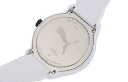 PUMA Wrist Watch Quartz Movement Synthetic Fiber Strap 43mm White Dial Men"s Watches P5012 WHITE
