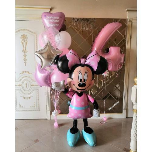 Композиция из шаров «Минни Маус» для Девочки