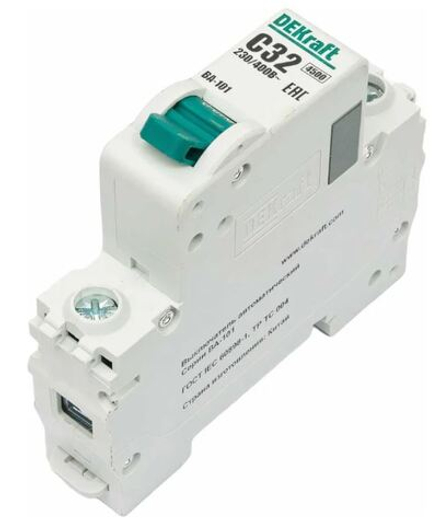 Автоматический выключатель DEKraft ВА101-1P-032A-C 11057DEK