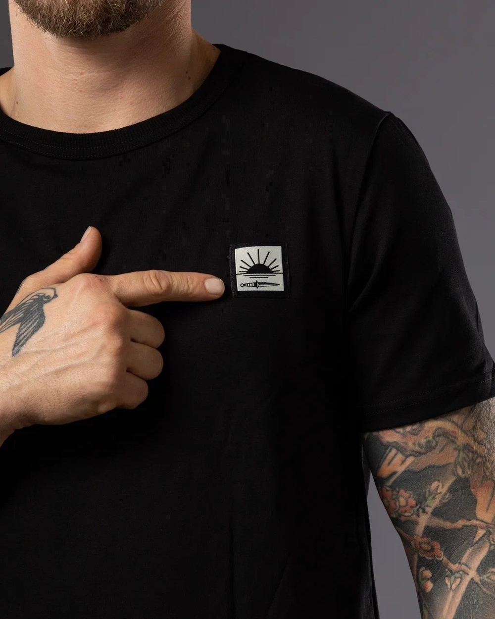 Футболка НОООЖ "Мальчик" Черный