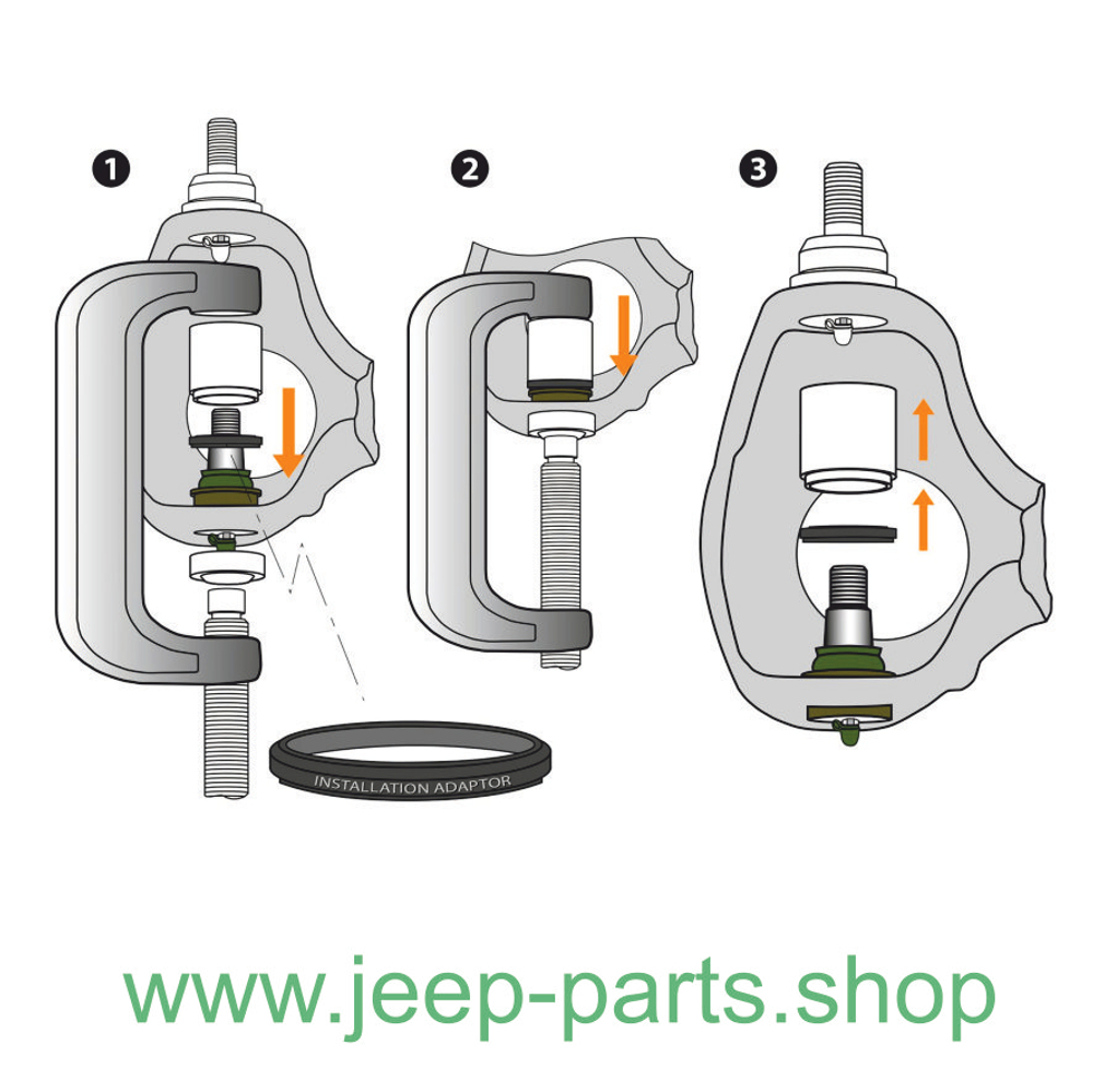 Опора шаровая нижняя (УСИЛЕННАЯ OFFROAD TTX) MEVOTECH TXK3185 для Jeep JK, WJ